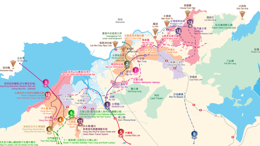 Map of Northern Metro